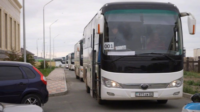 В Атырау прибыли гвардейцы из Актобе для борьбы с половодьем