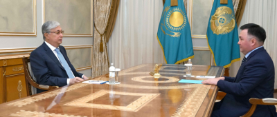 Президент принял председателя Верховного суда Асламбека Мергалиева