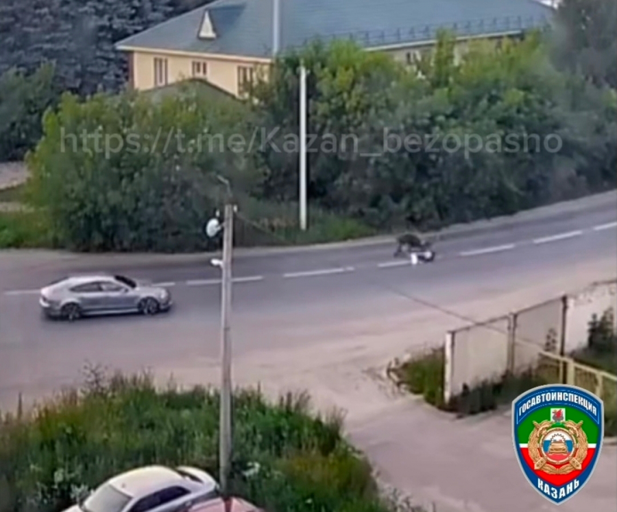 Мотоциклист скончался после ДТП с Audi в Казани