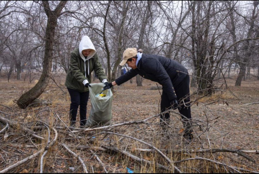 Вдоль автодороги «Алматы – Қонаев» прошёл масштабный субботник
