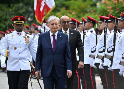 Токаев прибыл во Дворец Президента Сингапура Istana