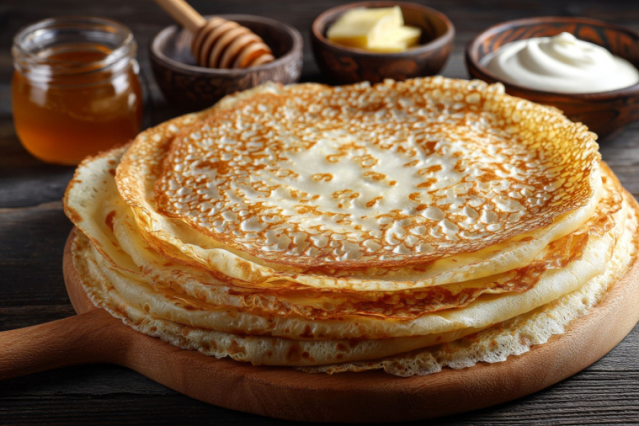 Ажурные блины без лишних хлопот: секрет кипятка, благодаря которому появляются тонкие дырочки и румяная корочка