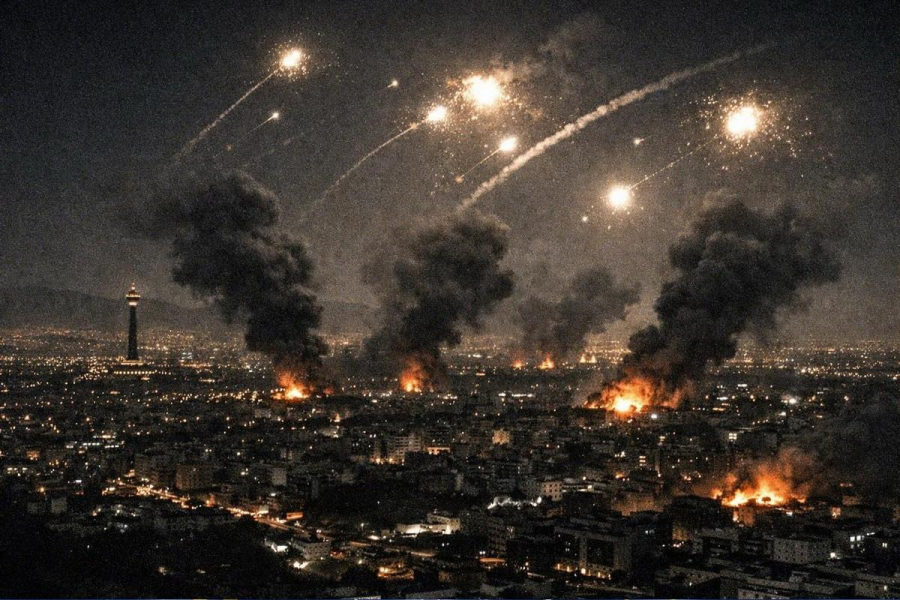 Иранский обстрел Израиля: пять ракет за час