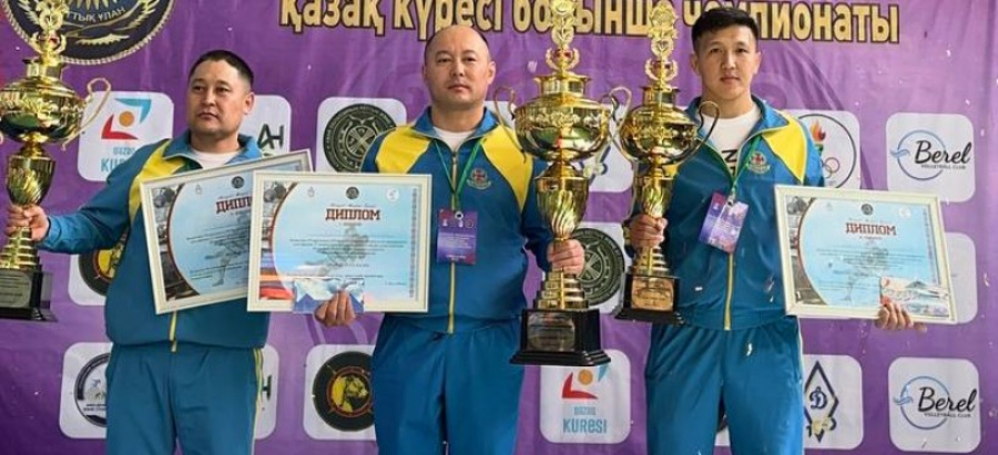 Чемпионат Национальной гвардии по казахской борьбе прошел в Семее