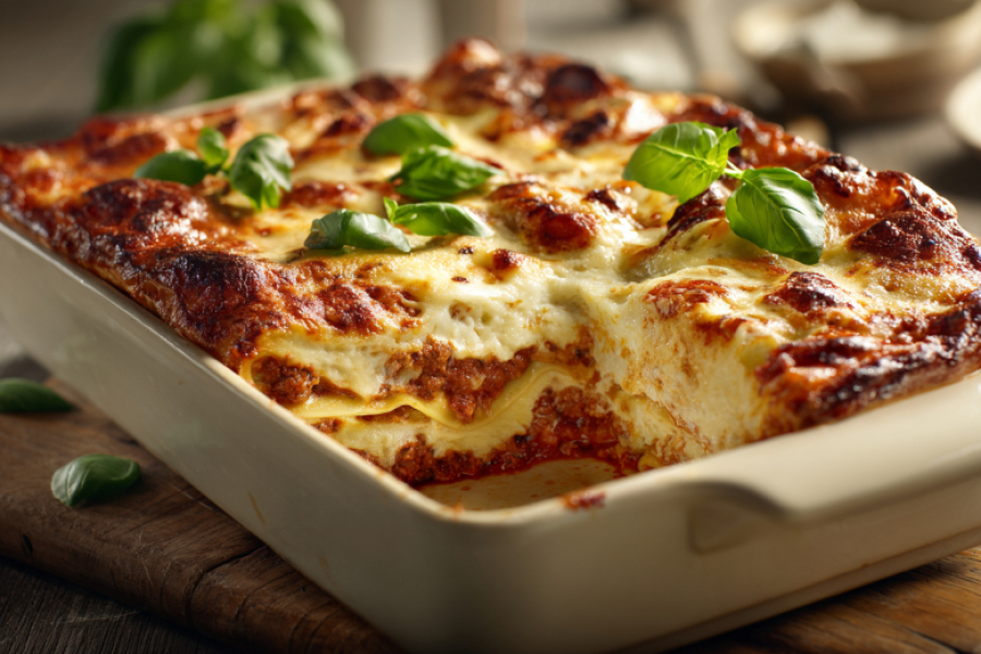 Лазанья для занятых: сочный слоеный пирог из лаваша и готового фарша