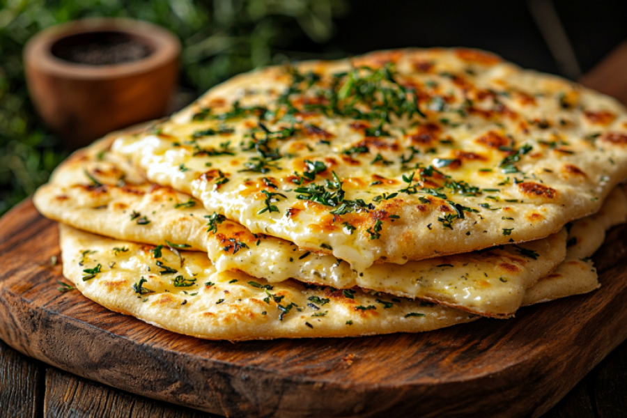 Добавила в тесто плавленые сырки &mdash; лепешки получились нежнее хачапури. Как в Грузии, только вкуснее