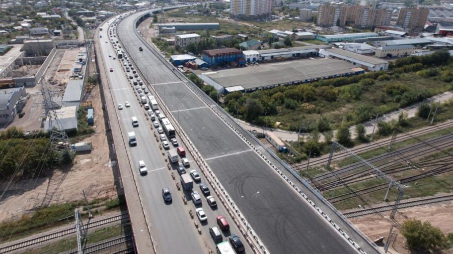 Движение по шоссе Алаш полностью восстановят 1 сентября