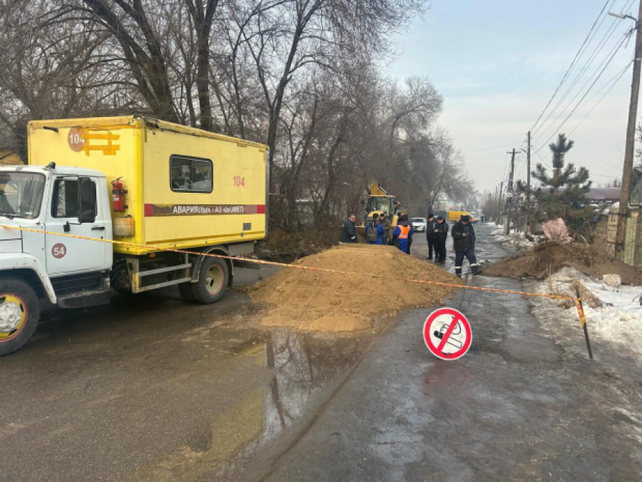 Полиция расследует повреждение газопровода в турксибском районе Алматы