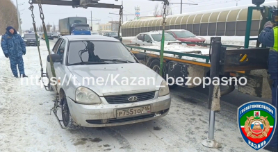 Инспекторы арестовали авто у казанца, который не оплатил штрафы на 70 тысяч